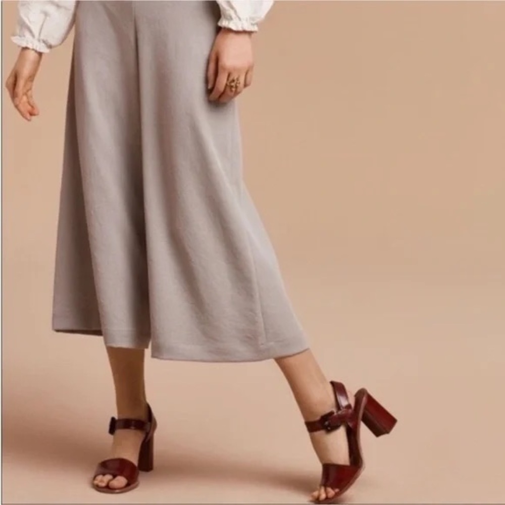 Aritzia Wilfred Wide Leg Crepe Lalament Culottes